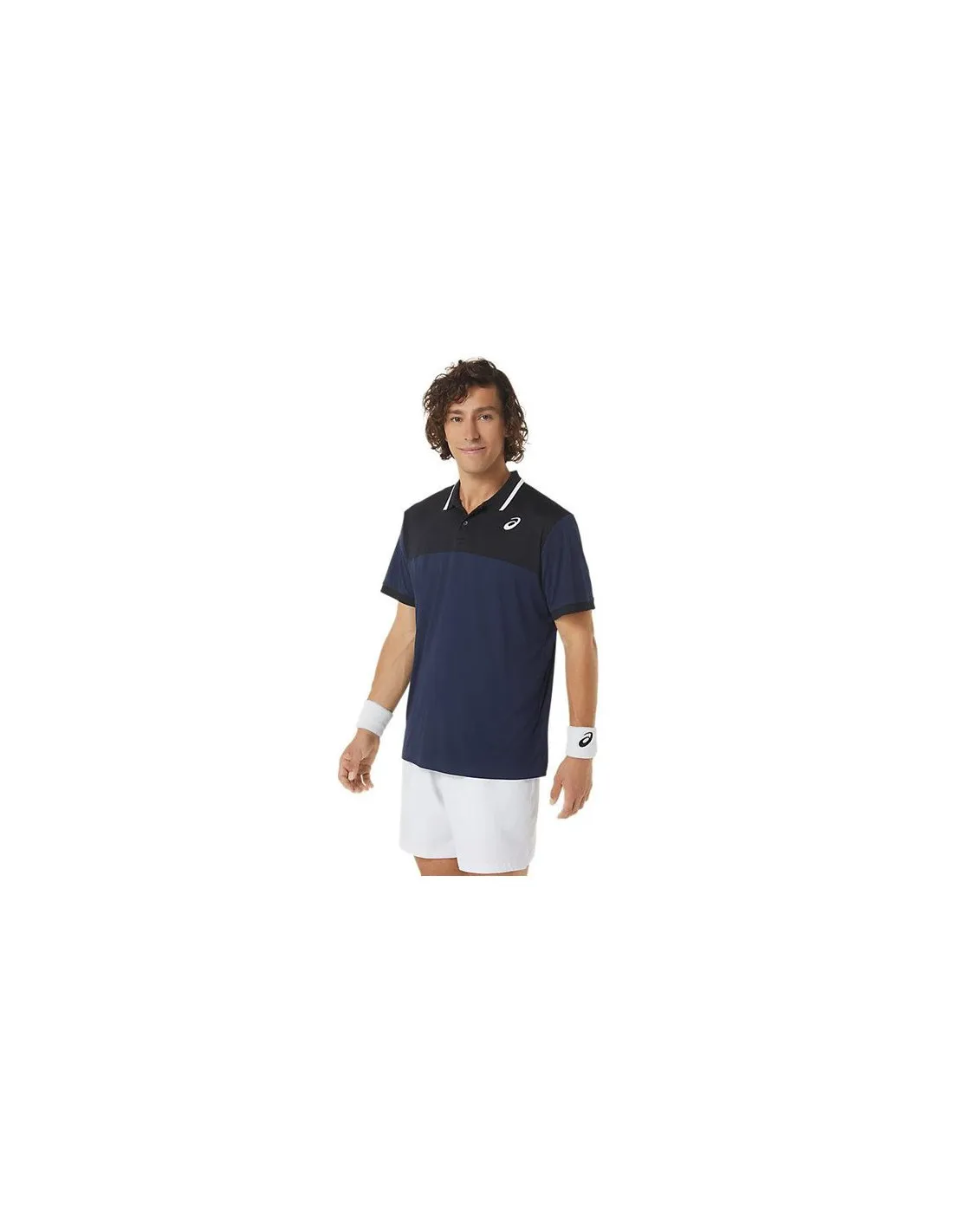 ASICS - Polo de tennis pour hommes - Bleu marine