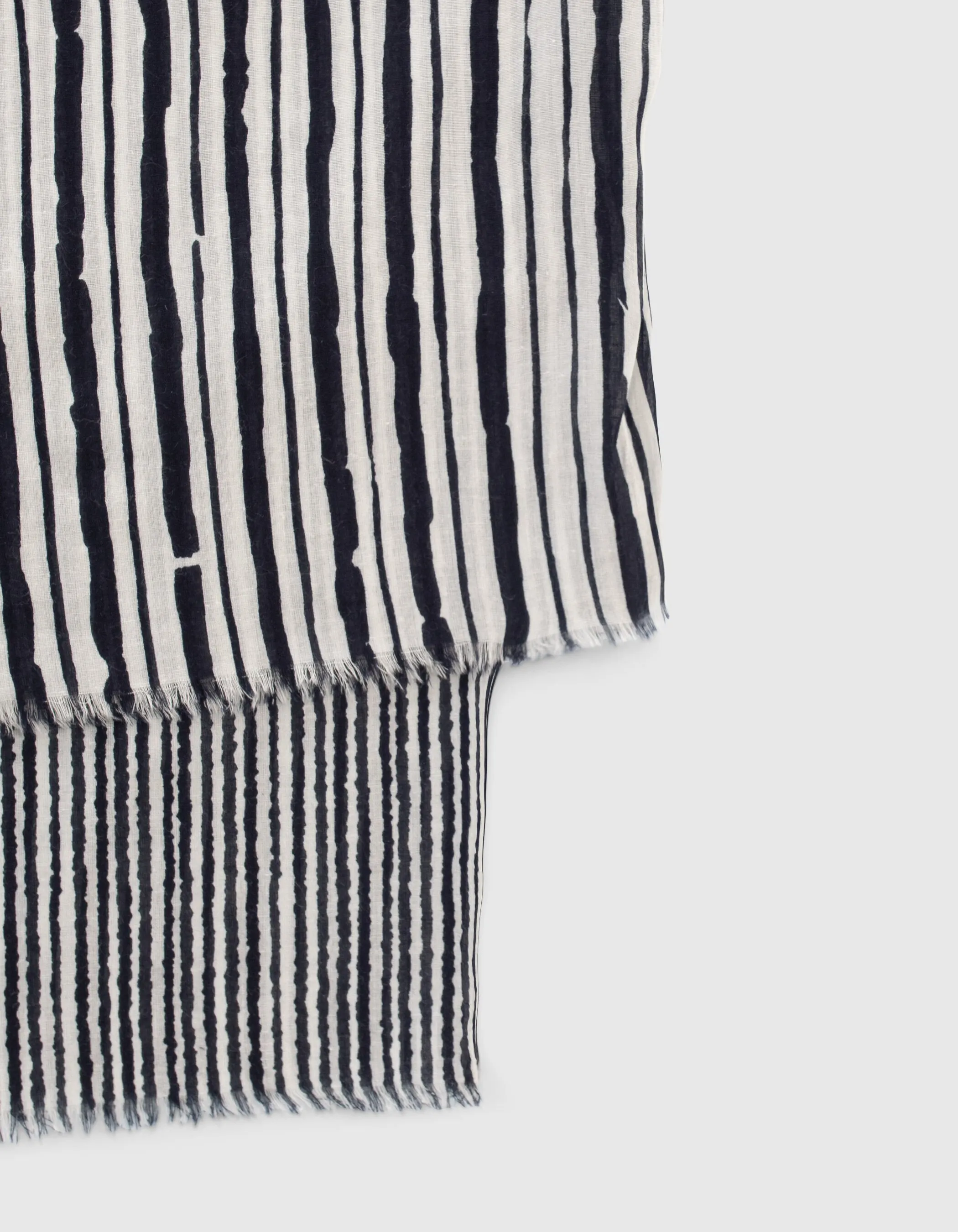 Chèche marine biface motifs rayures Homme