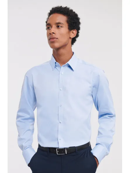 Chemise homme manches longues à chevrons