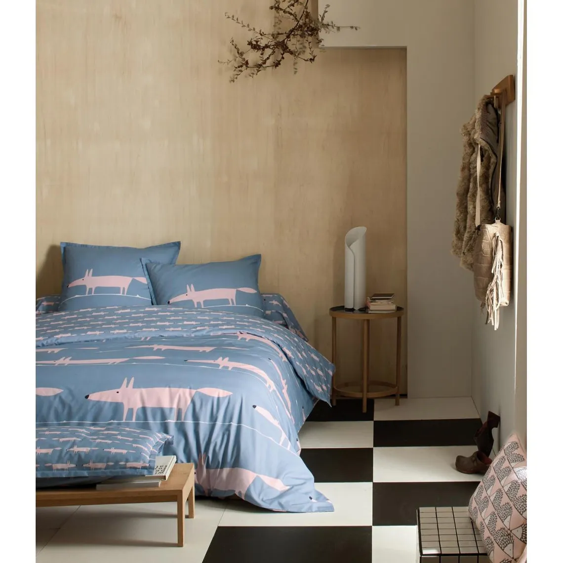 Drap Mr FOX Bleu Denim | 3 Suisses