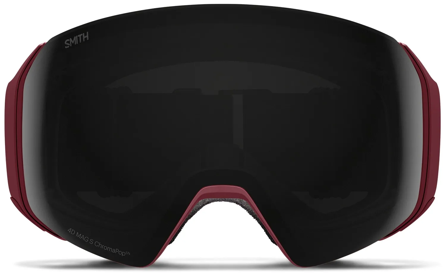 Masque de Ski Smith Unisex 4D Chromapop Sun Black Sangria 22