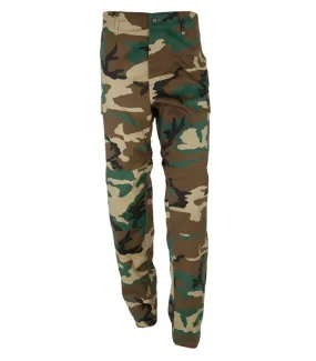 Pantalon treillis militaire M65 camouflage Woodland homme