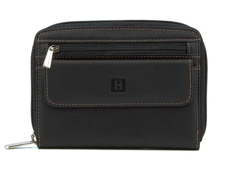 Pochette cuir vachette noir