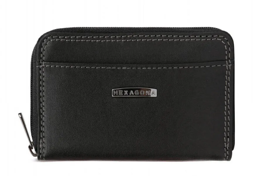 Porte carte cuir vachette noir