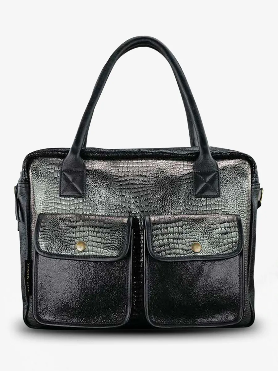 PORTE DOCUMENT CUIR FEMME  LeDandy - Onyx