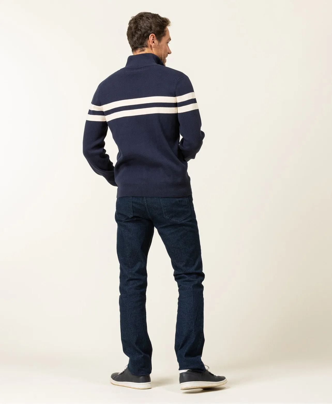 PULL INDIGO KORITAGE