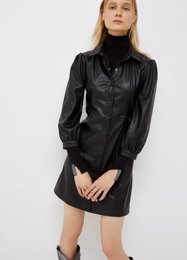 Robe courte en tissu enduit Liu Jo 