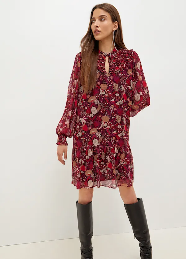 Robe en crépon à fleurs Liu Jo 