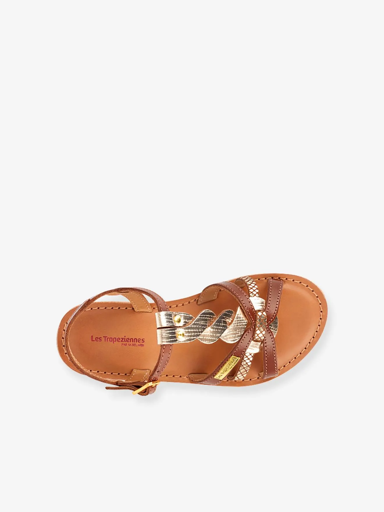 Sandales cuir enfant Badami LES TROPEZIENNES® PAR M.BELARBI bronze - Les Tropéziennes