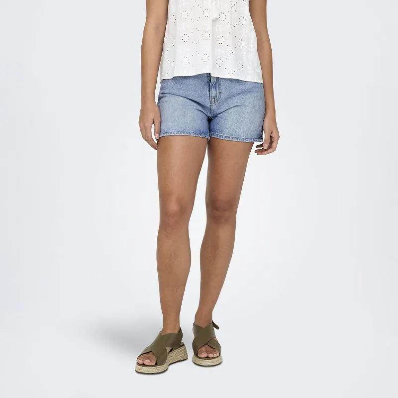 Short denim avec fermeture asymétrique Femme ONLY à prix dégriffé ! | 